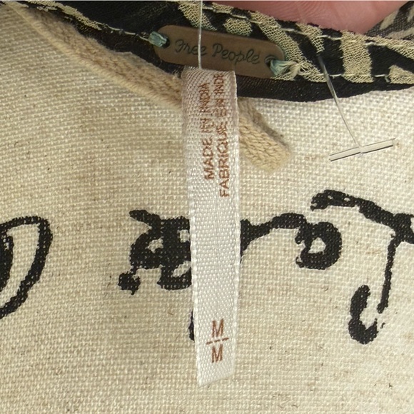 Free People Feather in the Wind sheer tunic blouse sz M - Picture 7 of 8